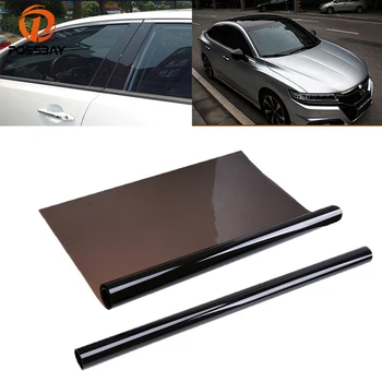 

POSSBAY Window Tint Sticker Foil Solar Protection VLT 15% 50cmx600cm Black Car Side Window Film Sunshade Car Styling Accessories