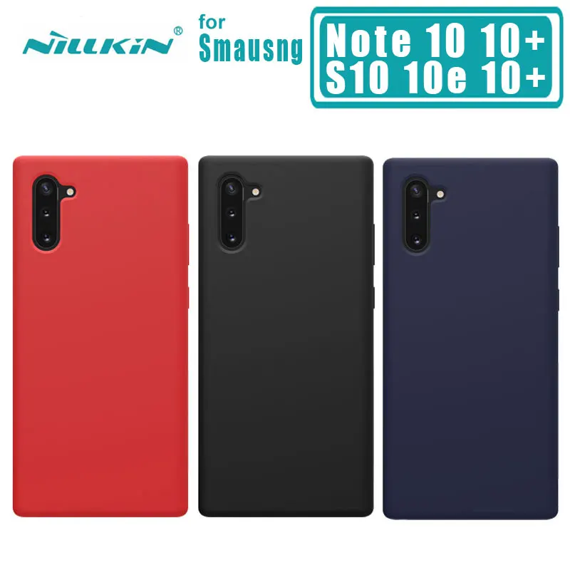 Для samsung Galaxy Note10 10 Plus чехол Nillkin Flex чистый роскошный жидкий силиконовый чехол-накладка для samsung S10 S10 Plus S10e чехол