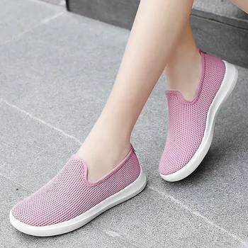 

Four Seasons Black Gray Sport Shoes Women Tennis Shoes Slip on Adult Women Lace-up Athletic Brand Sneakers Ladies Trainers Cheap