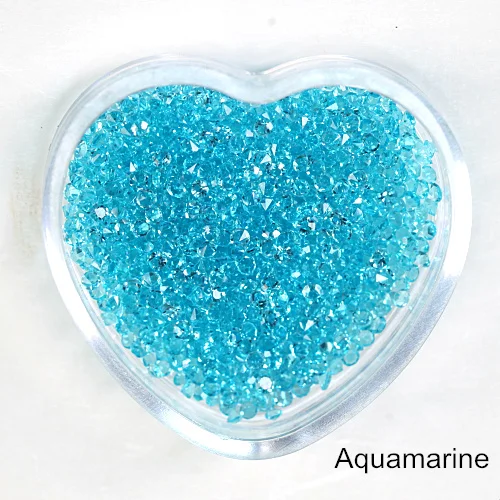 Aquamarine 1,1 мм-1,6 мм стразы мини-Пикси стразы без горячей фиксации микро-циркониевые блестящие стразы мини-украшения для дизайна ногтей B3191 - Цвет: Aquamarine