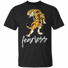 Fearless Brave Japanse Tiger Gift Zwart, Marine T-Shirt S-3Xl Mannen Kleding Tee Shirt(China)