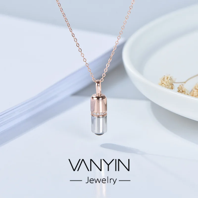 

Wan Ying Jewelry Love Antidote 925 Sterling Pills Necklace I Drug You 100 Kind Language Projection Choker A261