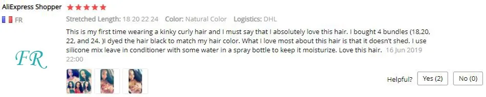 human hair bundles review frence
