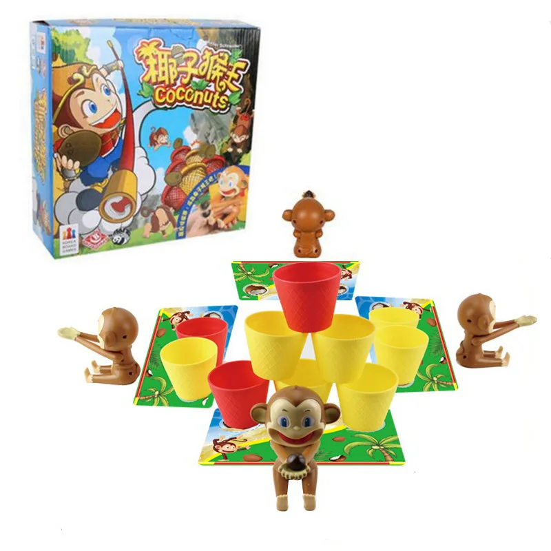 

Intellectual Parent-child Interaction Coconut Monkey King Catapult Puzzle Game Board Game Toy for Kids Adults Family
