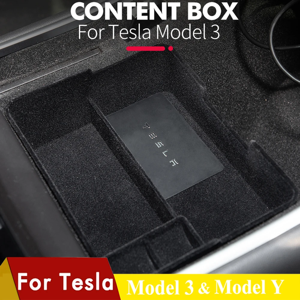 Центральный автомобильный подлокотник для хранения Коробка Tesla модель 3 Y авто