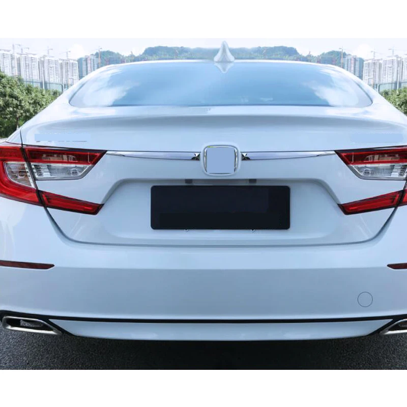 Для Honda Accord 10th ABS Задняя Крышка багажника крышка задней двери отделка декор полоски хромированные молдинги