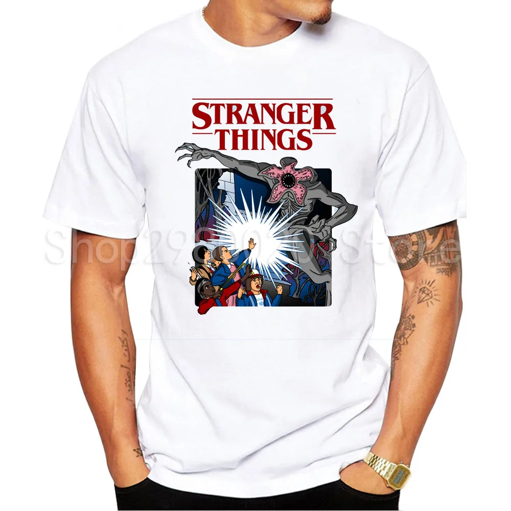 

Stranger Things Mike Dustin Lucas Eleven Will Print T-shirts mens T Shirt Summer Hipster Tops tees Tshirt Homme 2020 new