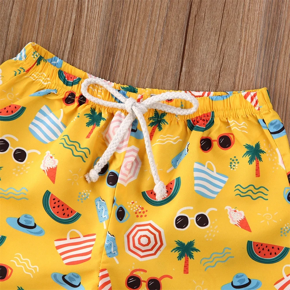 Купальные шорты для маленьких мальчиков и девочек быстросохнущие летние пляжные шорты для плавания 0-4 лет