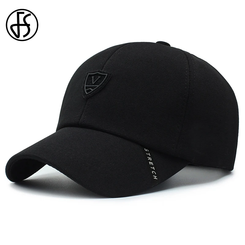 

FS Women Men Solid Color Curved Brim Snapback Hat Visor Baseball Cap Winter Adjustable Outdoor Sports Caps Black Navy Casquette