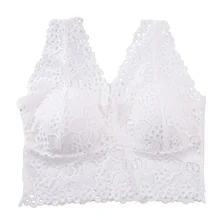 Нейлоновый сексуальный женский топ на бретелях, красивое нижнее белье с кружевной вставкой, дышащий бюстгальтер с подкладкой и цветочным принтом