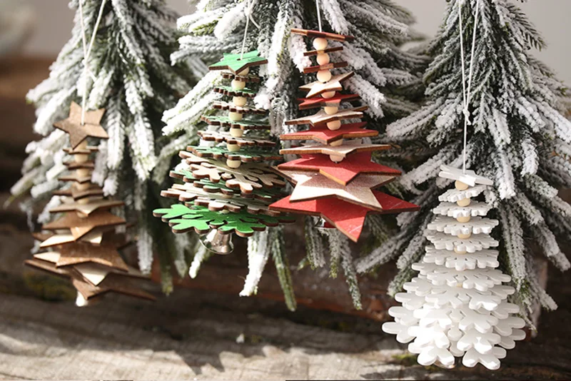 木质五角星雪花圣诞树_06