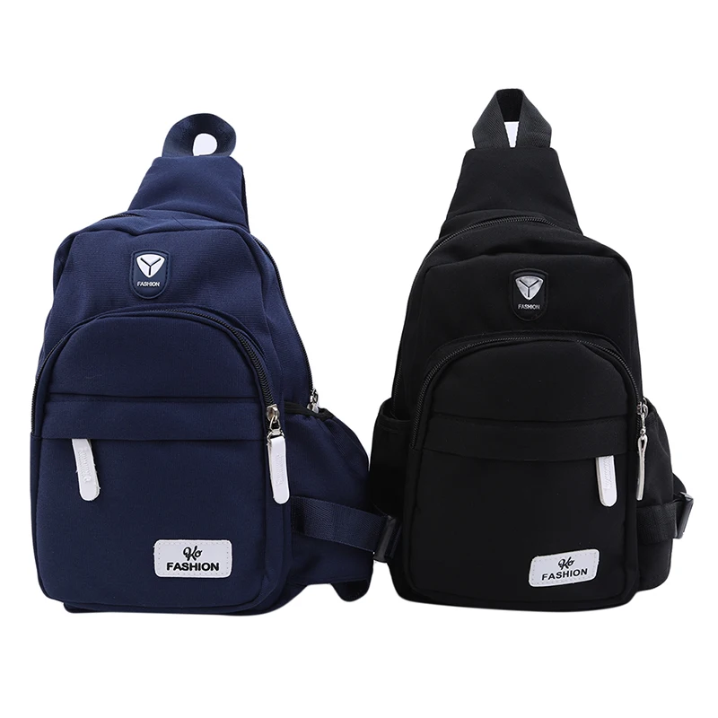 

School Summer Short Trip Messengers Bag Men/women Shoulder Bags Oxford Crossbody Bags Multi-pocket Sling Chest Bag