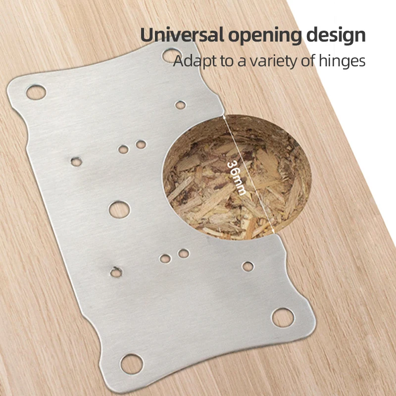 Door Hinge Repair Plate for Kitchen Cabinets Stainless Steel Cupboard Drawer Window Furniture Hinges Repair Kit Fittings hinge repair plates