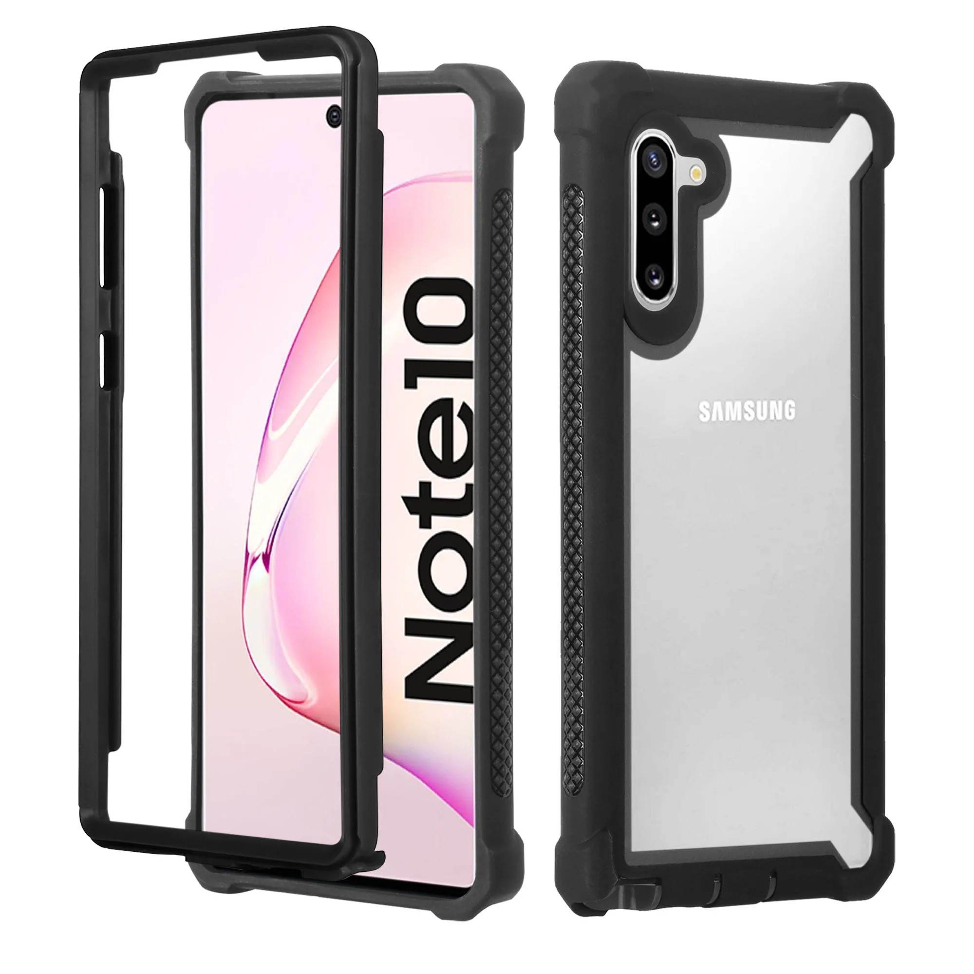Shockproof Transparent Hybrid Case - Soft TPU+PC, Sturdy Clear Cover