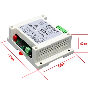 

New GSM Remote Relay Controller Switch Access Controller with 2 Relay Output One NTC Temperature Sensor