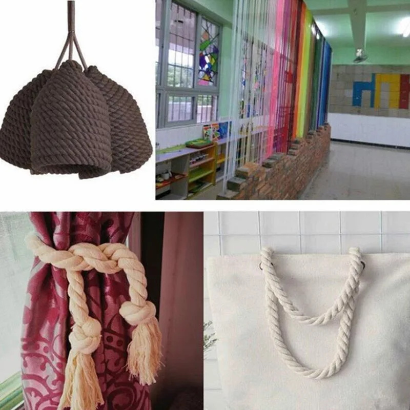 5 мм x 30 м 100% хлопок 3 акции скрученные хлопковые Шнуры DIY украшения