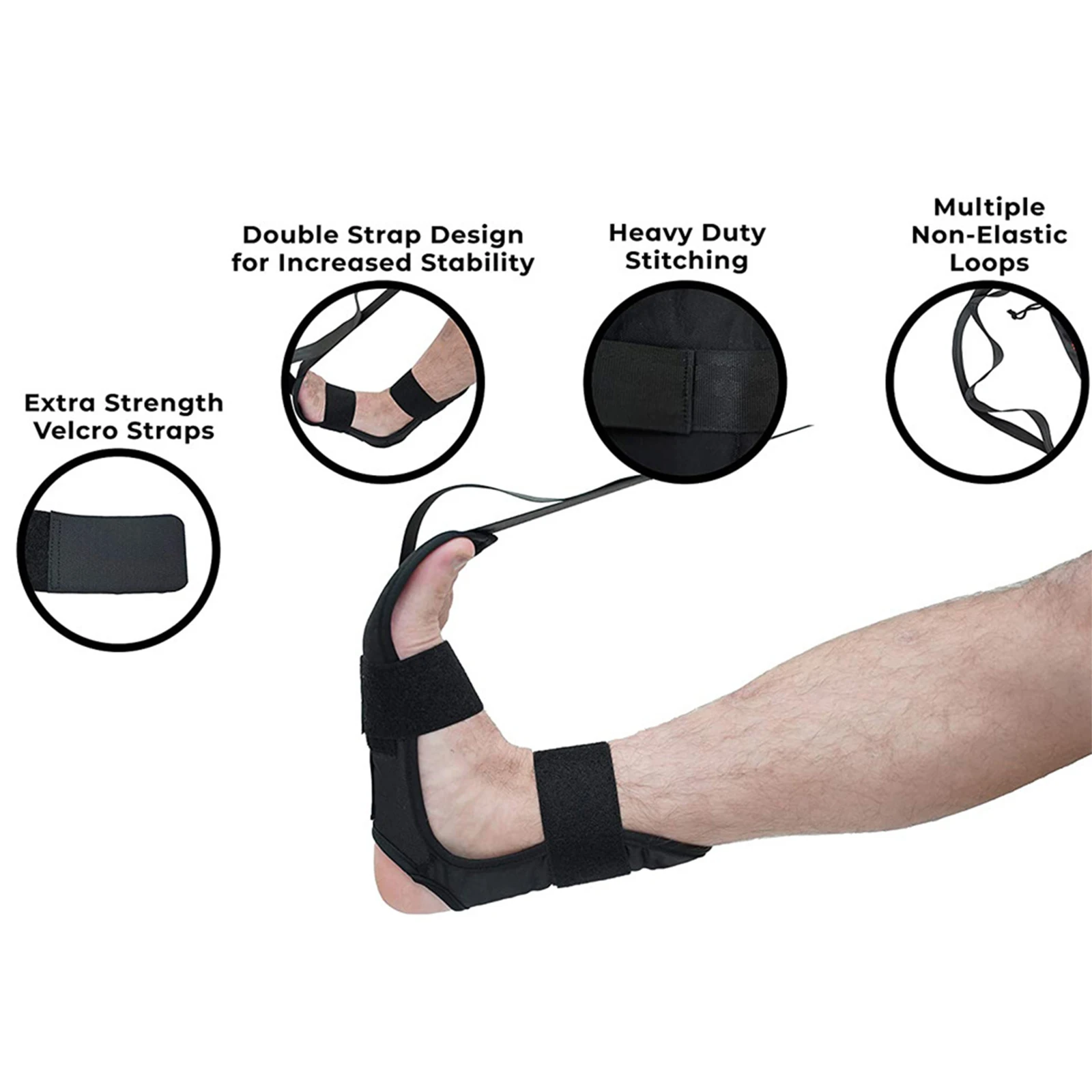 Yoga Ligament Stretching Belt Ligament Exercise Foot Rehabilitation Strap Plantar Fasciitis Leg Stretch Bands Training Ankle Yoga Strap Aerial Yoga Strap