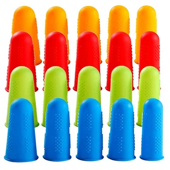 

Silicone Finger Protectors,20 Pcs Finger Protector Hot Glue Tool Finger Caps Silicone Finger Guards,Non-Stick Finger Cover for S