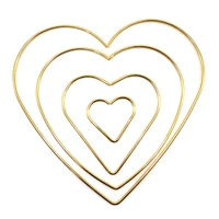 1Pc Love Heart Shape  Dream Catcher Rings Metal Craft Hoops for Dreamcatchers Wreaths Macrame Project DIY Accessories 5-20cm 1
