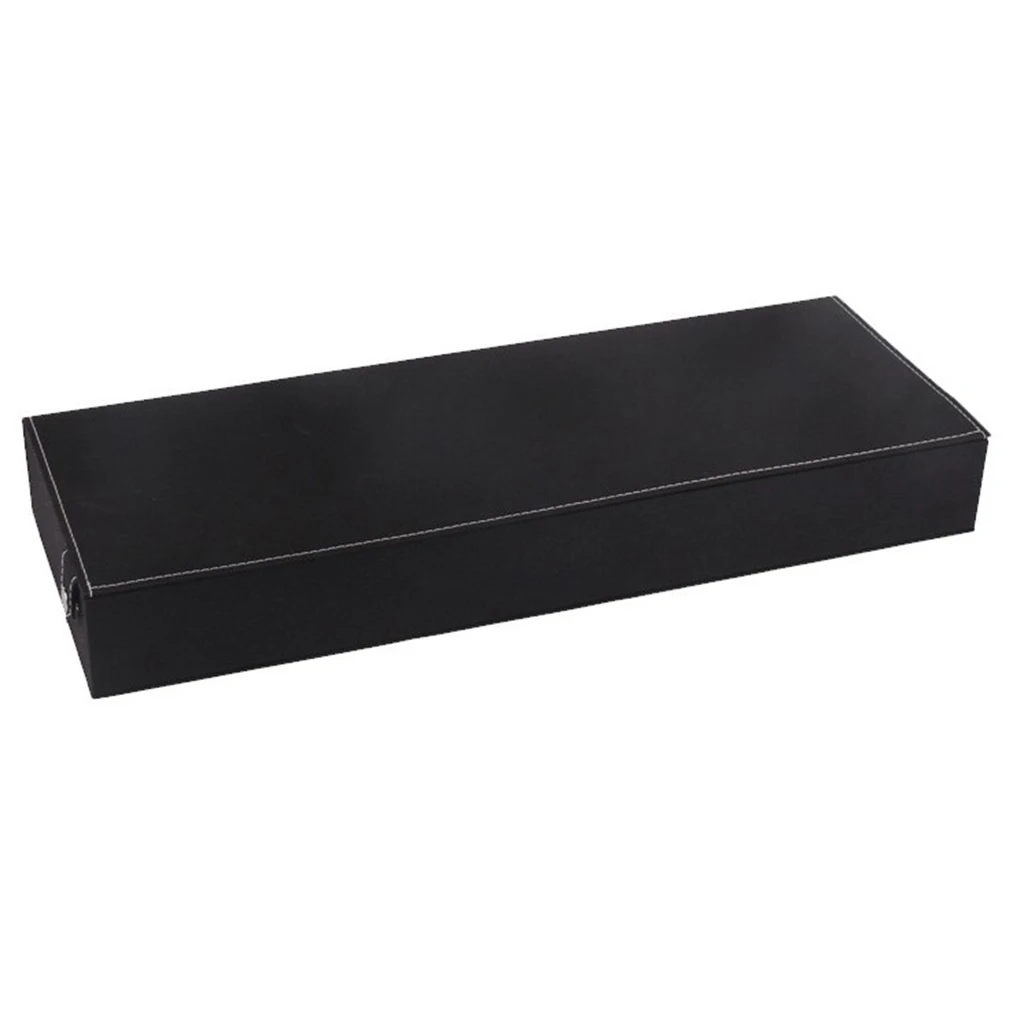 8 Slots Novelty Sunglass Organizer Leather Eyeglasses Collector Eyewear Display Case Storage Box, 48 x 14 x 6cm