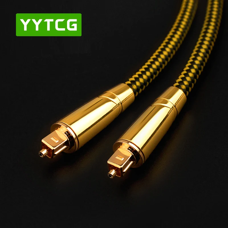 YYTCG Digital Audio Video Cables Optical Fiber Optico Oxyacid Free Copper Audiophile HIFI DTS Dolby Enthusiast 7.1 Sound
