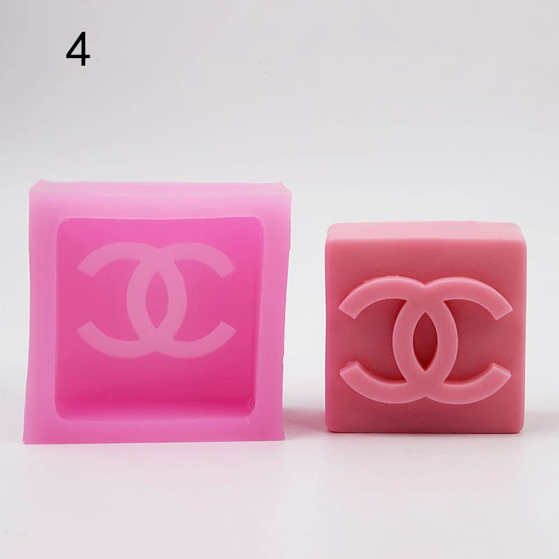 3D Luxury Logo Silicone Mold DIY Cake Chocolate Jelly Candle Soap Mold Letter X Fondant Moulds Cake Decoration Baking Tools1
