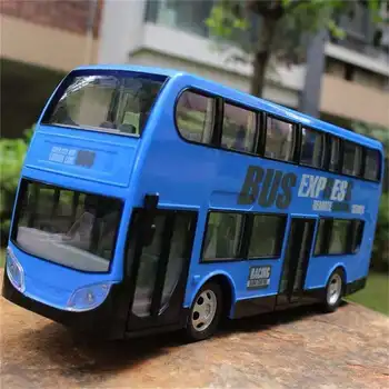 

RC Car Wireless Remote Control Car Two Layers Funny City Bus Express with LED Light Model RC Vehicles Toys for Boys Gifts