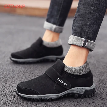 

Super Warm Men Winter Boots Waterproof Shoe 2018 New Men's Ankle Snow Boot Botas Masculina bota Moccasin Krasovki Zapatos Hombre