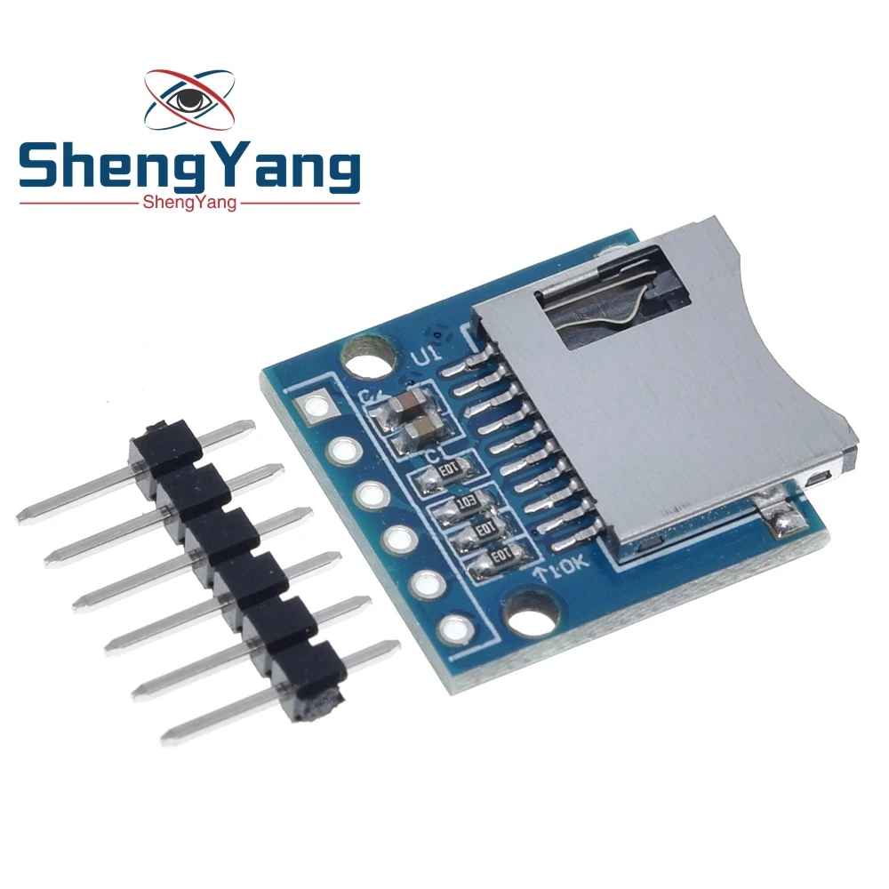 1 шт. ShengYang Micro SD хранения Плата расширения мини Micro SD TF карты памяти Щит Модуль с булавки для Arduino
