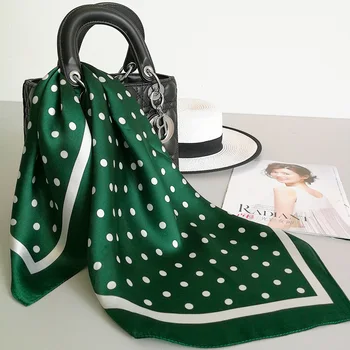 

Women's 100% Pure Silk 12mm Printed Small Square Scarf Wrap Kerchief 53cm 20.8" WJ02424