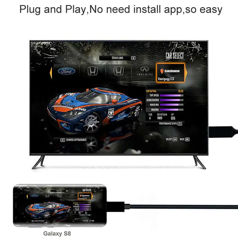 Тип C до 4K Hdmi ТВ кабель проектор Hdtv видео адаптер кабель конвертер для samsung Galaxy S10+ S10E S8 S9 Plus Lg G5 для huawei