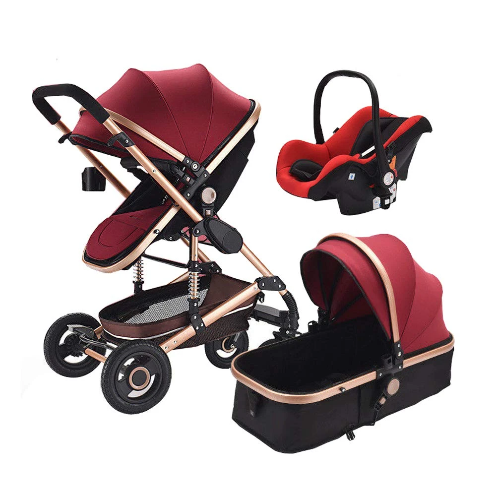 Poussette Bebe Avec Siege Auto Bebe 3 En 1 Couffin Landscope Haut Chariot Pliant Pour Enfant 0 3 Ans Landau Pour Nouveau Nes Aliexpress