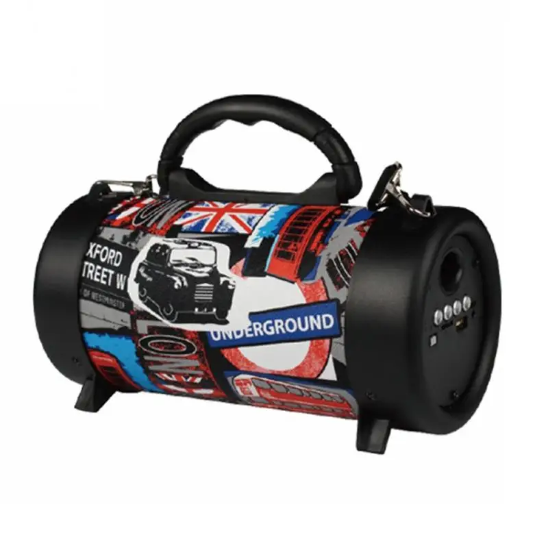 

M58 Wireless Bluetooth Speaker Outdoor Portable With Shoulder Belt Stereo Soundbar 800mAh Battery Music Radio FM USB TF Speaker