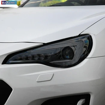

2 Pcs Car Headlight Protective Film Headlamp Restoration Transparent Black TPU Sticker For Subaru BRZ 2013-Present Accessories