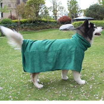 

Pet Dog Bathrobe Microfiber Dog Bath Blanket Pet Cleaning Supplies Towels for Small Big Animals Drying Clothes with Waistband