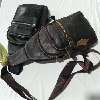 뜨거운 판매 남자 정품 가죽 패션 가슴 슬링 가방 디자이너 숄더 가방 캐주얼 Crossbody 가방 남성 Satchel 가방 Bolsa de pecho