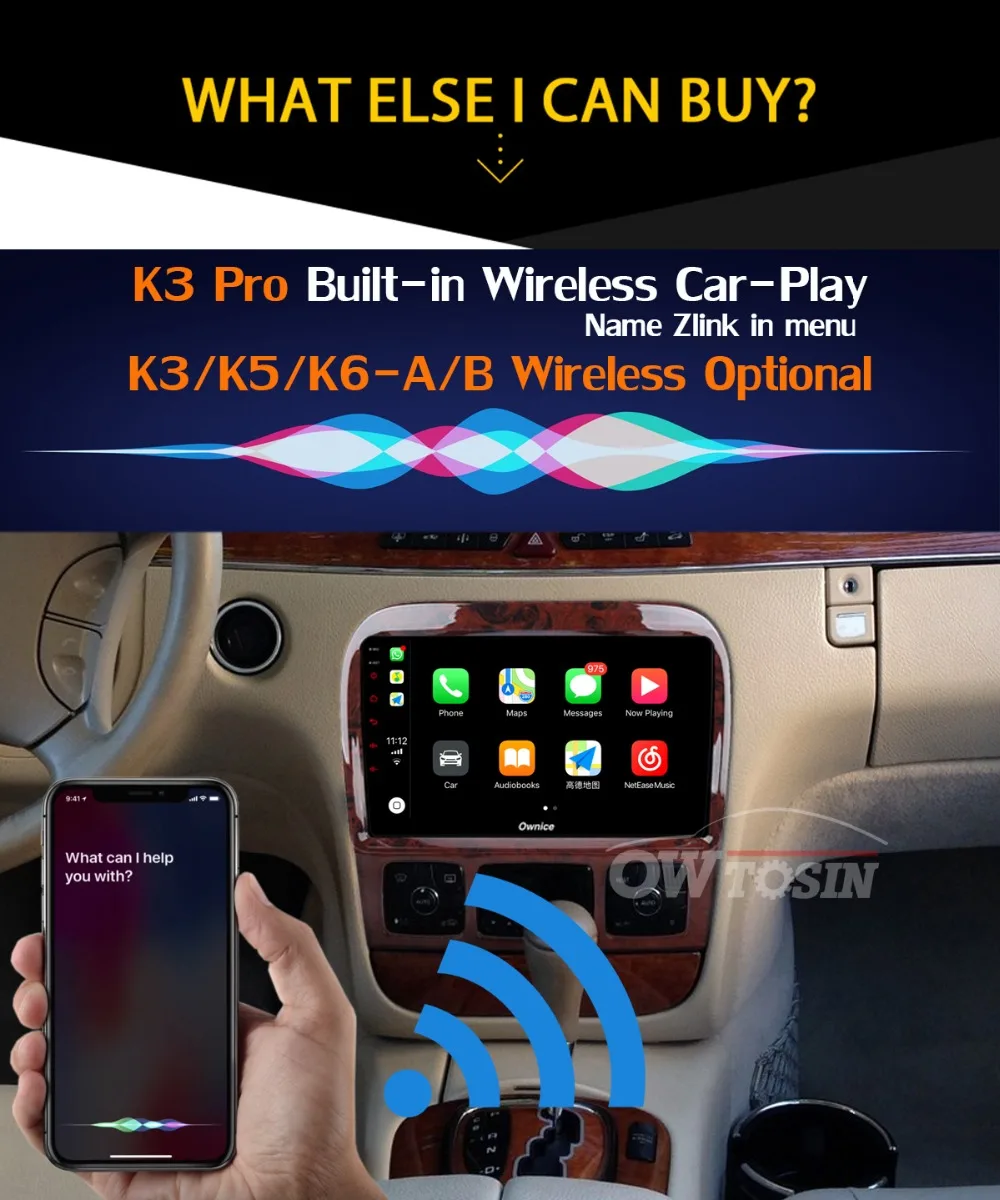 Sale 360°4×Camera 4G WiFi Android 9.0 4G+64G GPS Radio CarPlay SPDIF DSP Car Multimedia Player For Mercedes Benz S CL Class W220 W215 32