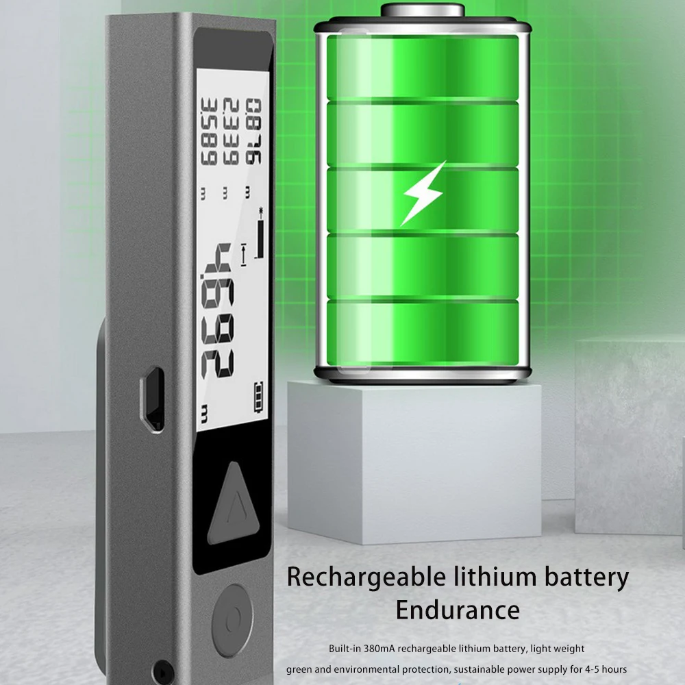 MiLESEEY M120 40M Bluetooth Laser Distance Meter Range Portable Rangefinder Hnadheld Distance Finder Tape Measure Ruler Device