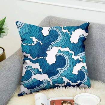 

Japanese Famous Paintings The Great Wave High Grade Decorative Pillow Case Car Home Sofa Cushion Cover 3D Digital Print style-4