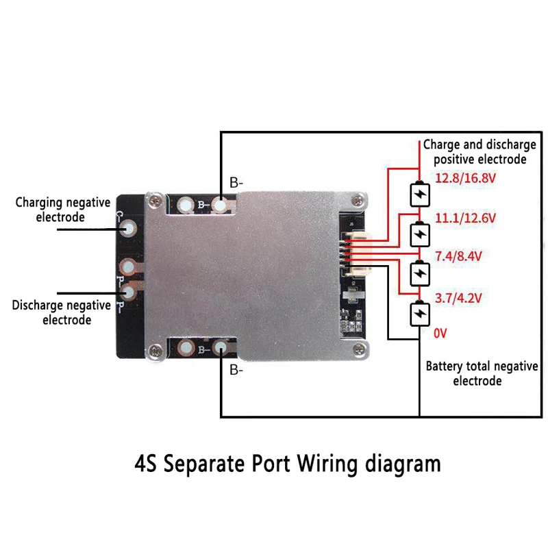 3S 4S BMS 3 7 A 18650 V Защитная печатная плата PCB PCM литий ионная литиевая балансировочная