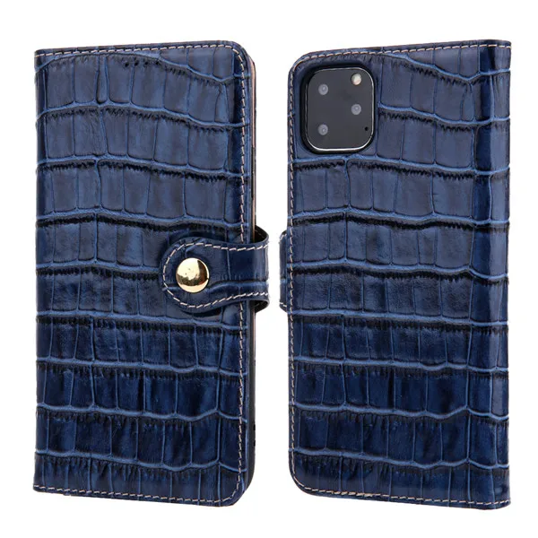 Blue Кошелек чехол для телефона чехол для iPhone 8 Plus роскошный кожаный Xr задняя крышка TPU Coque для iPhone 7 Plus чехол Xs Max 11 Pro Max Funda - Цвет: Blue