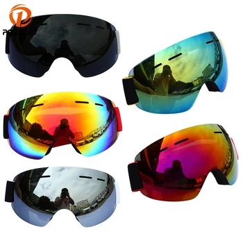 

POSSBAY Motorcycle Goggles Glasses Colorful 1PCS Motorcycle Eyewear Dual-layer Snowboard Snowmobile Ski Goggles