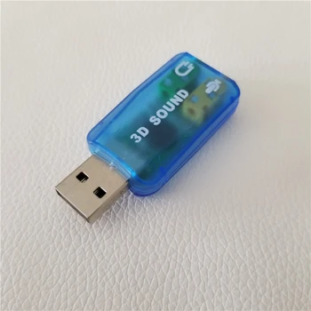 

USB 2.0 to aux 3.5mm Mic Speaker 5.1 3D Audio Sound Card adapter