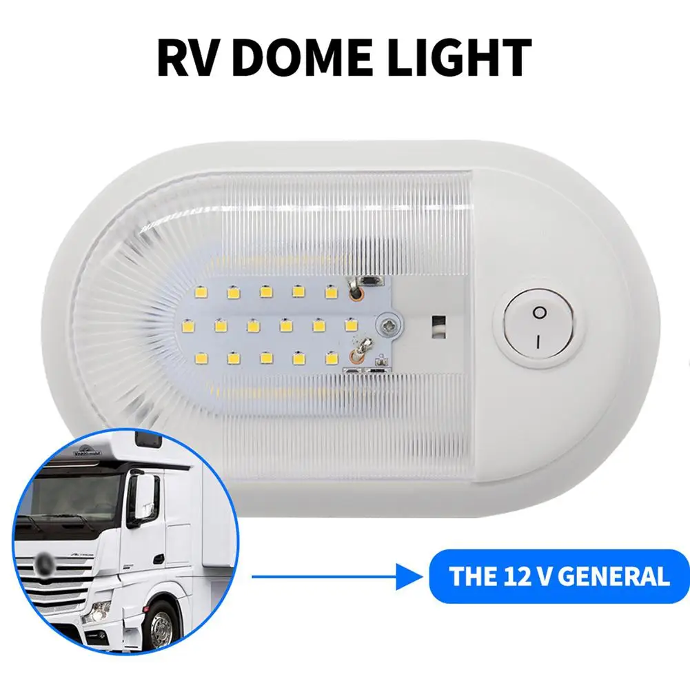 Adeeing монтируемый светодиодный потолочный светильник, одна купольная лампа для RV Кемпер трейлер, сигнальный светильник, Современная гостиная, для чтения, ночной