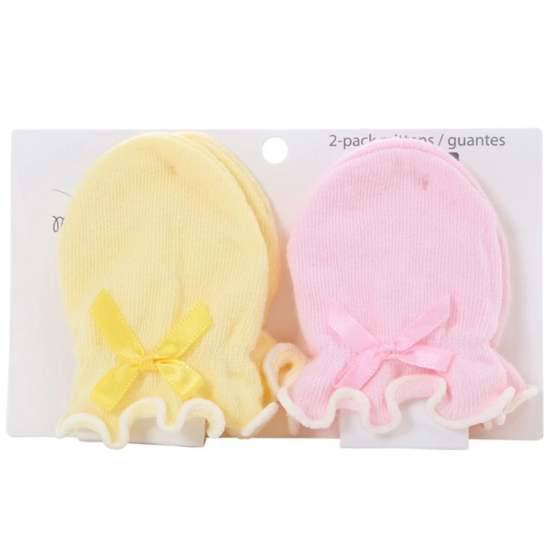 2 Pairs Baby Anti Scratching Soft Gloves Newborn Protection Face Scratch Mittens New Dropship best Baby Accessories Baby Accessories