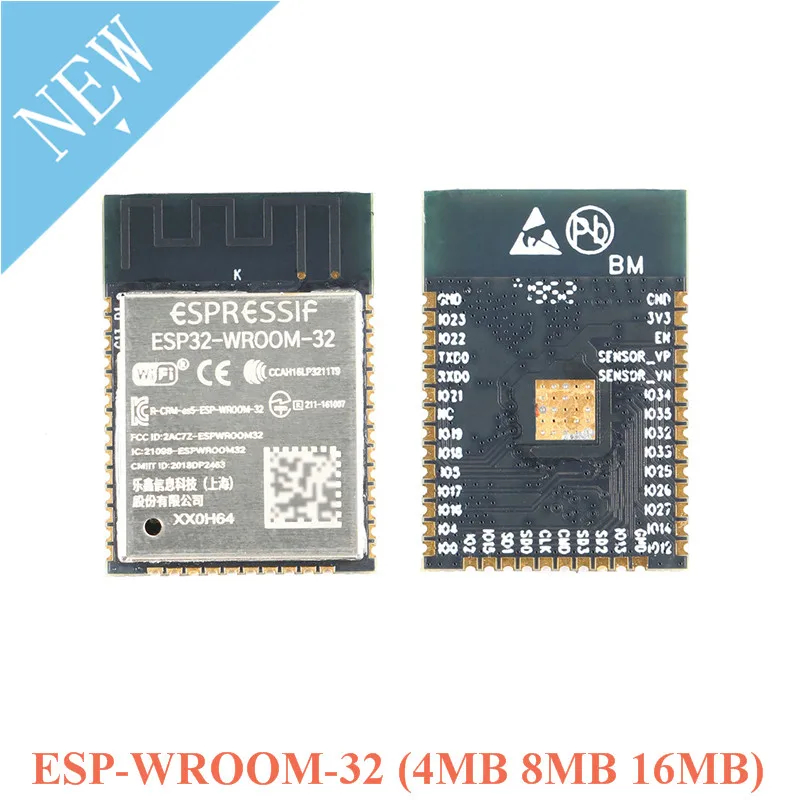 Флэш-память ESP32-WROOM-32 4 МБ 8 Мб ESP32 SPI двухъядерный режим MUC Wi-Fi беспроводной