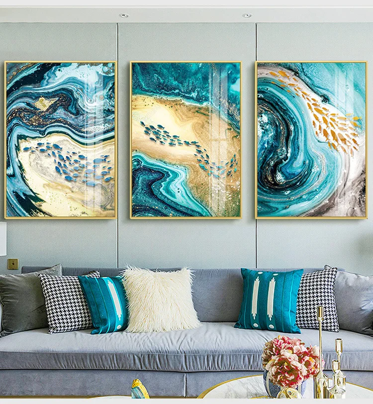 fantasy Diamond Painting triptych Simple,abstract and extravagant Mosaic square Resin picture diamond Embroidery Mosaic 3D arts