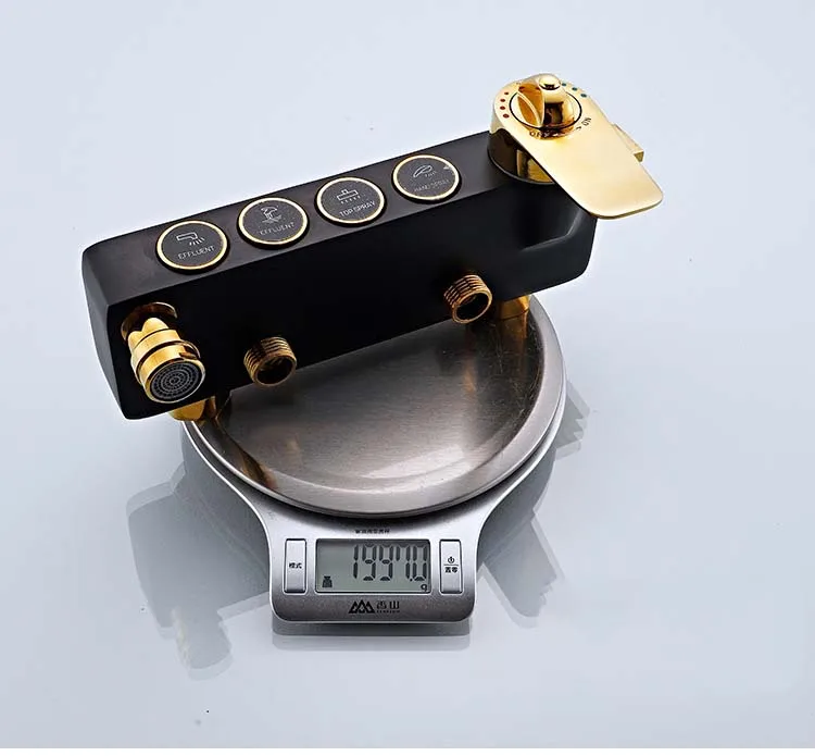 Bathroom constant matte black White&gold shower set thermostatic bathtub shower mixer set Bath Shower faucet hot and cold Faucet