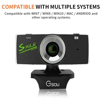 

USB2.0 HD Webcam Camera Web Cam With Mic For Computer PC Laptop Desktop Computer Camera USB Web Camera Webcams #35