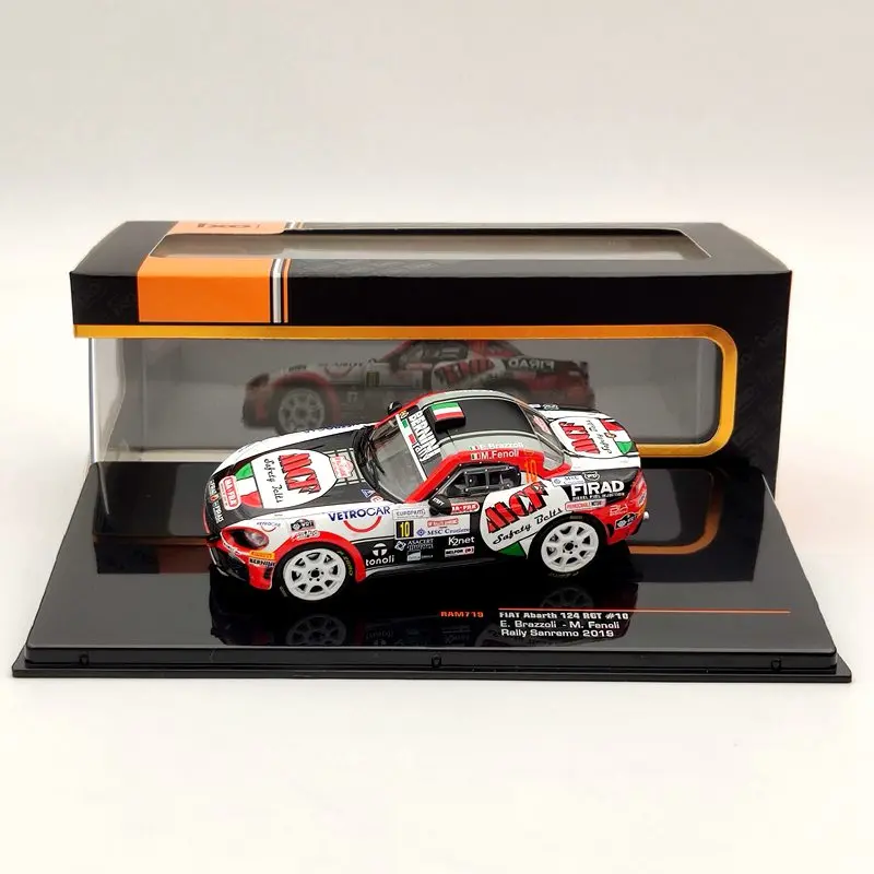 IXO 1/43 для FIAT Abarth 124 RGT #10 ралли Санремо 2019 RAM719 литые модели игрушечных автомобилей |